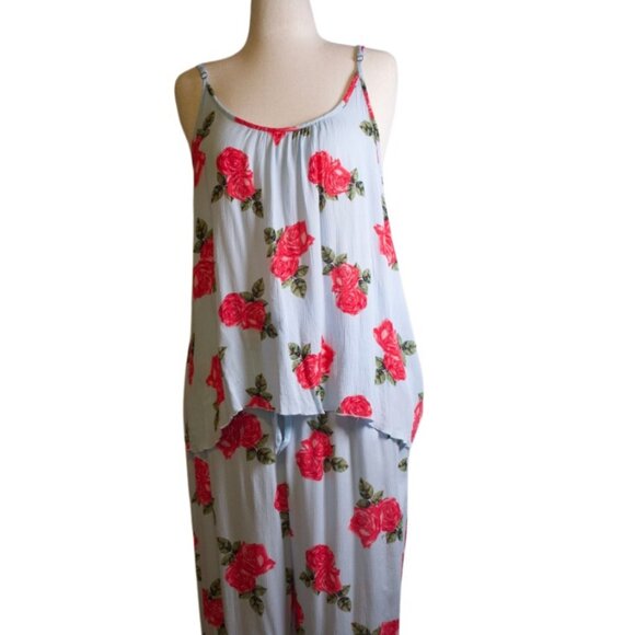 limited edition pink & blue Pajama Set Size L - Picture 1 of 7